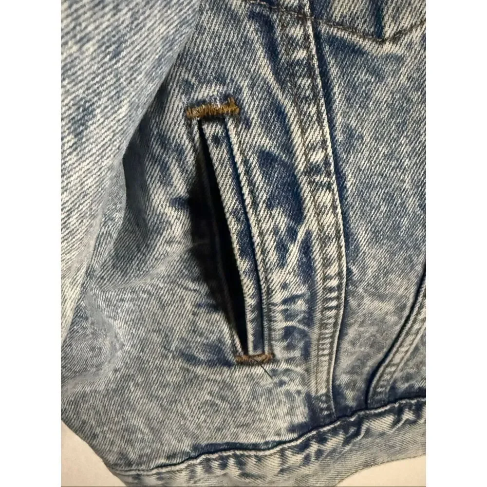 Levi's Men's Button Front Long Sleeve Denim Trucker Jacket Blue Large